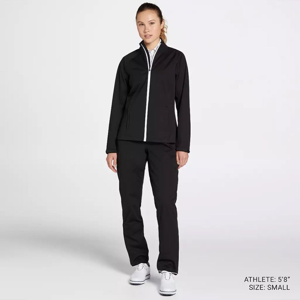 NWT Walter Hagen Women's Performance 11 Rain Jacket in Pure Black Size Small